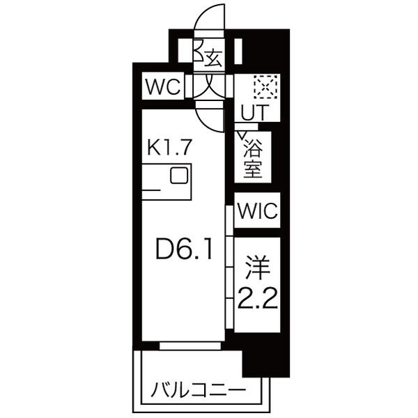 【メイクスWアート上前津Vの間取り】