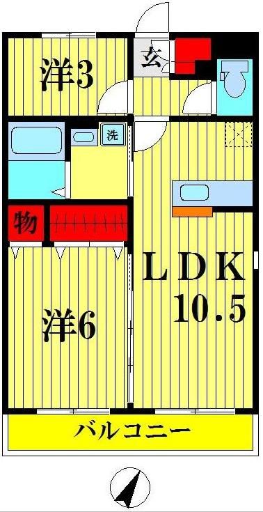 カンパーニュの間取り