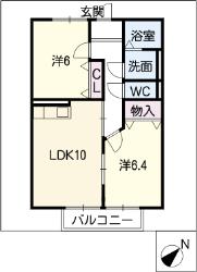 ソフィア八田B棟の間取り