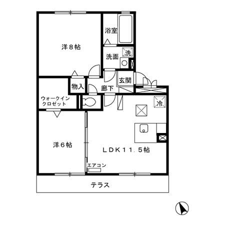 ルヴァン コート　弐番館の間取り