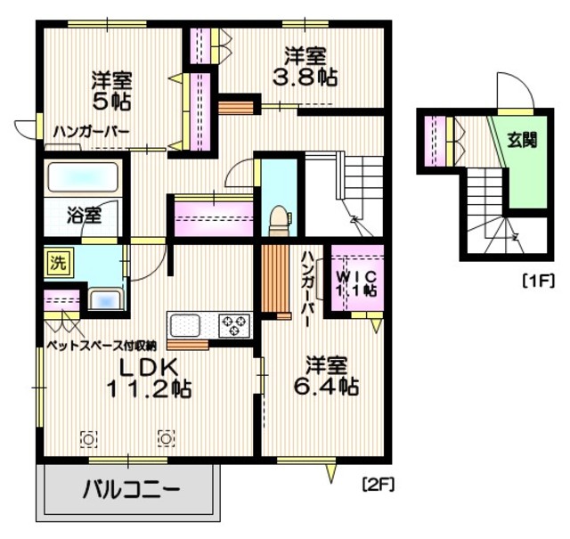 【練馬区田柄のマンションの間取り】