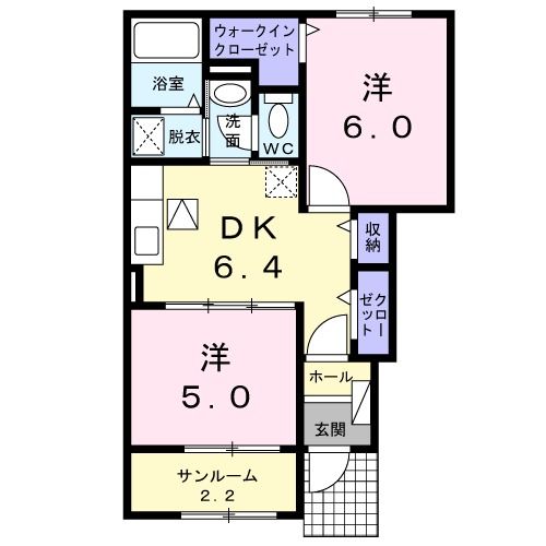 【サンリットガーデンＩ（アイ）の間取り】