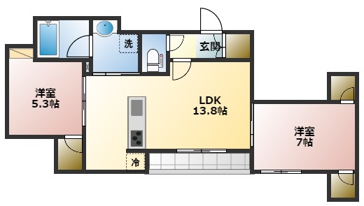 仮）平井3丁目シャーメゾンの間取り