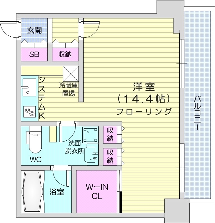 プライムメゾン大通公園の間取り