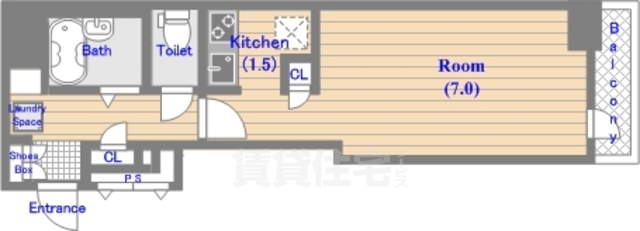 墨田区江東橋のマンションの間取り