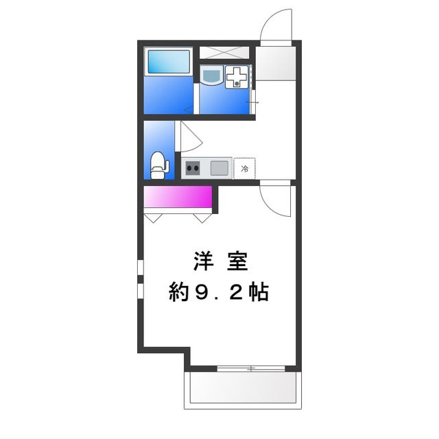 フジパレス長原駅西II番館の間取り