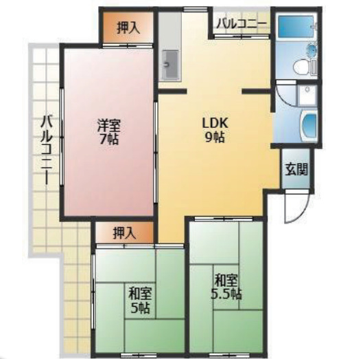 LEGALMAISON登町の間取り