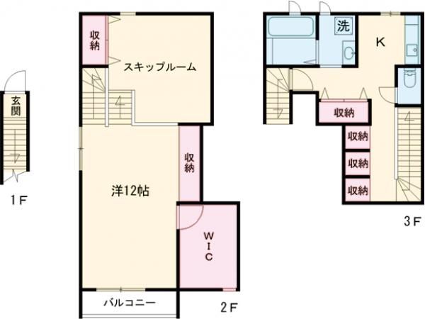 名西郡石井町高原のアパートの間取り