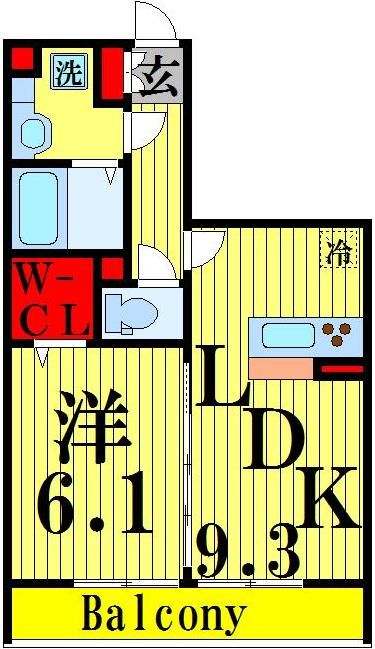 足立区本木のアパートの間取り