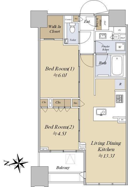 シティタワー銀座東の間取り