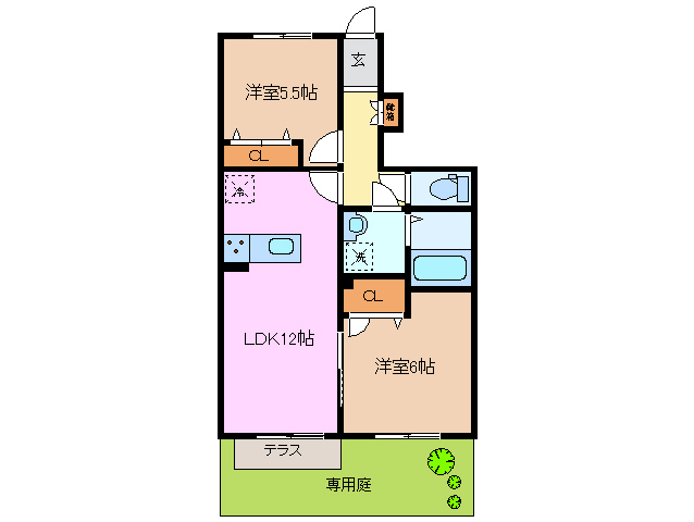 レフィシアB棟の間取り