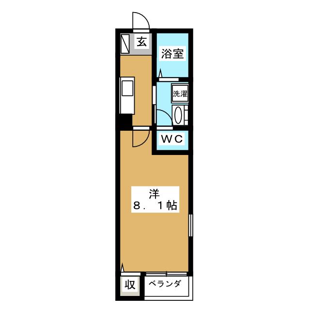 Ｐｒｉｎｃｉｐｌｅ金山東Ｂ棟の間取り