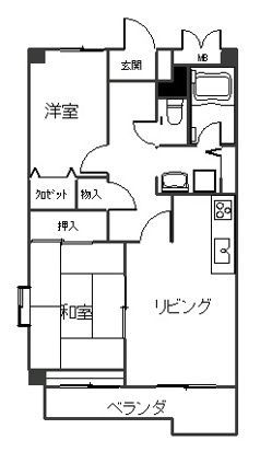 セゾン桜町の間取り