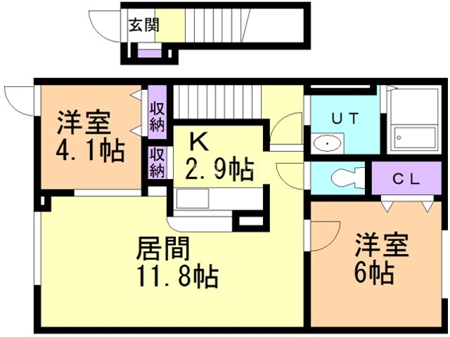 ジェルメミニオンの間取り