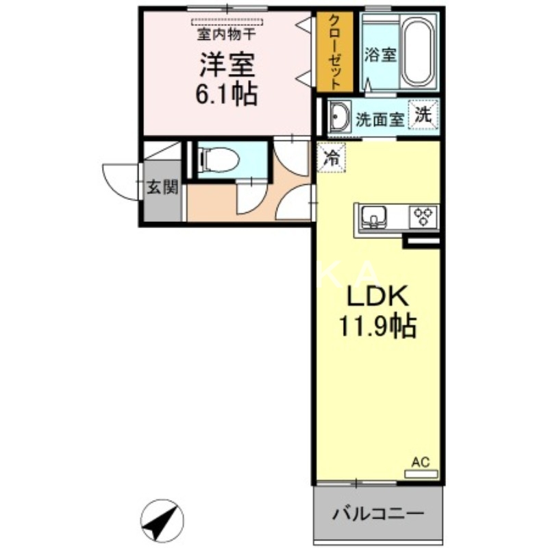 ソフィヤ　コンフォールの間取り