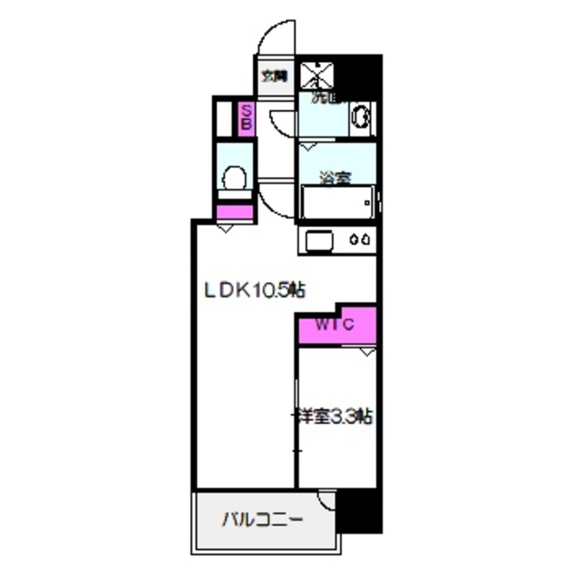 ミラージュパレス都島本通の間取り