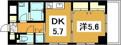 広島市西区己斐本町のマンションの間取り