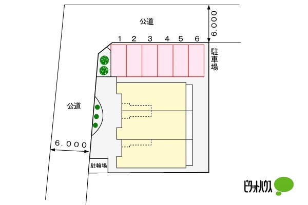 【東海市高横須賀町のアパートの駐車場】