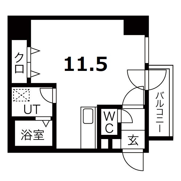 札幌市中央区南二条西のマンションの間取り