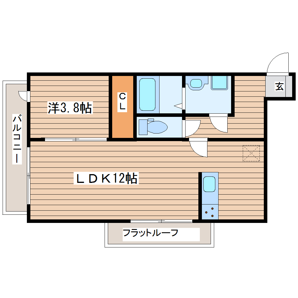 リバーサイドフジカワの間取り