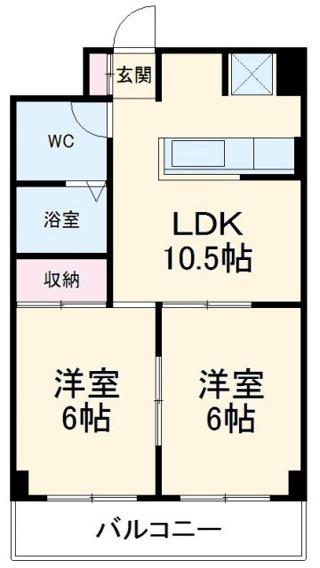 【名古屋市中川区松重町のマンションの間取り】