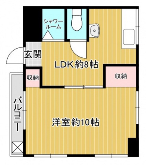 広島市南区仁保新町のマンションの間取り