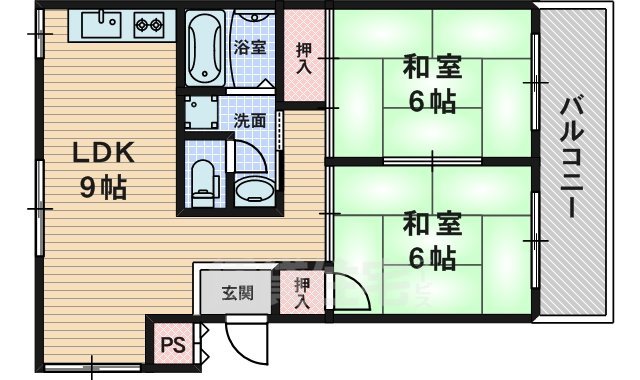 下山田コーポの間取り