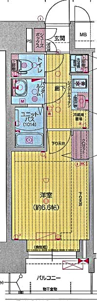 プレサンス名駅南エディフィスの間取り