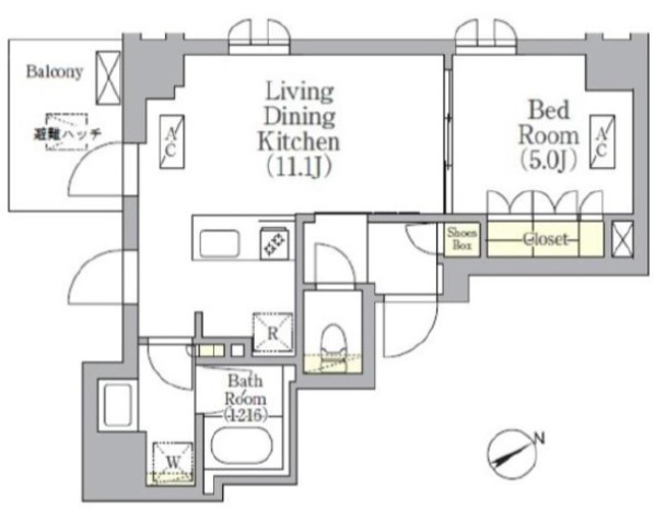 ＳＯＬＡＳＩＡ　ｒｅｓｉｄｅｎｃｅ　京橋の間取り