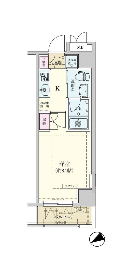 レジデンス仙台駅東の間取り