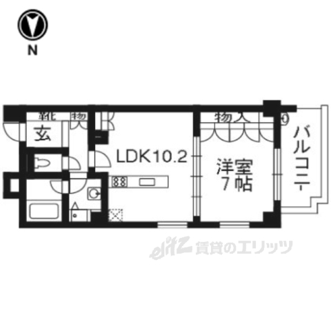 ゼファー京都上長者町通の間取り