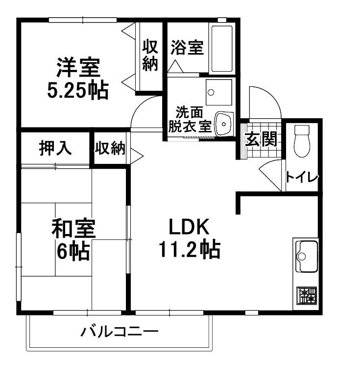 シティハイムボヌールの間取り