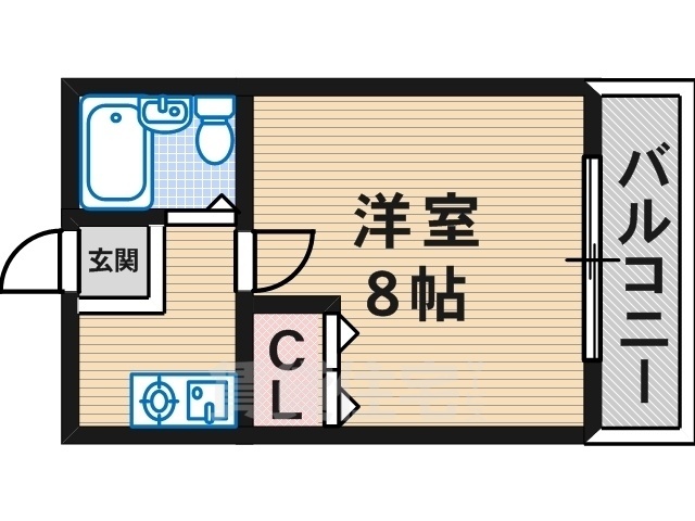 大阪市住吉区遠里小野のマンションの間取り