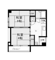 川崎市幸区中幸町のマンションの間取り