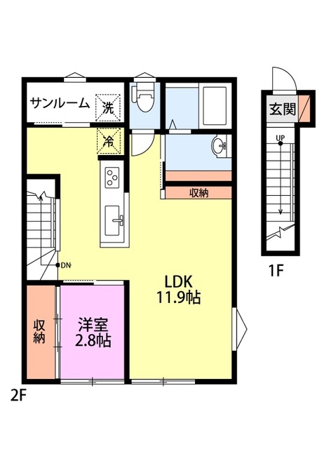 ラフィーヌの間取り