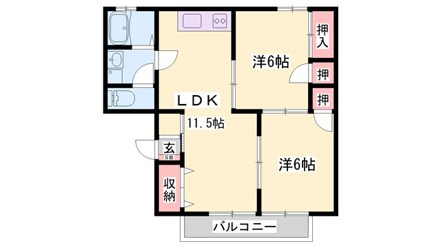 シャトルＳＫ Ａ棟・Ｂ棟(ST)の間取り