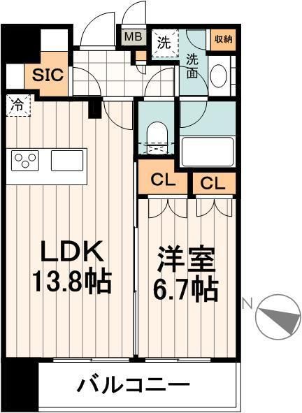 レジディア文京本駒込の間取り