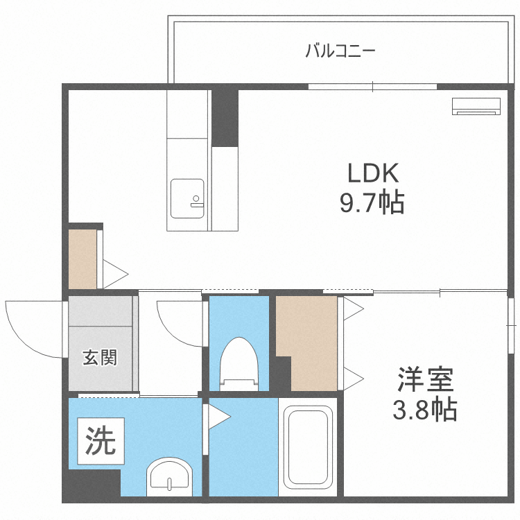 福岡市西区今宿のアパートの間取り