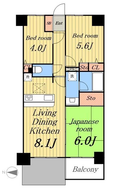 ナイスアーバン五反野中央本町の間取り