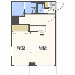 札幌市北区麻生町のマンションの間取り
