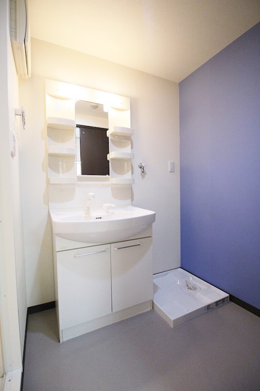 洗面設備　洗面脱衣所です。シャンプードレッサーあり