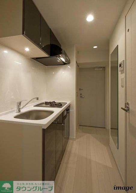 キッチン　2口ガスグリル付システムキッチン