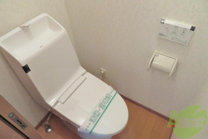 トイレ　お手洗いもきれいに仕上がっております、これ使いやすそう。