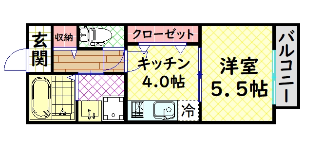 コスモハイツの間取り写真