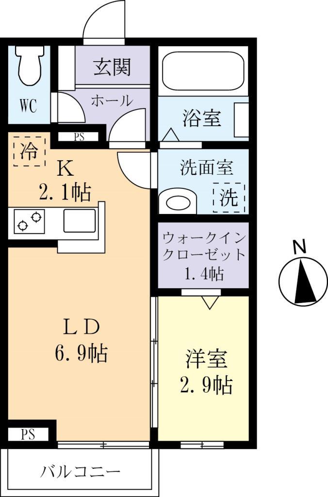 ルノンAの間取り写真