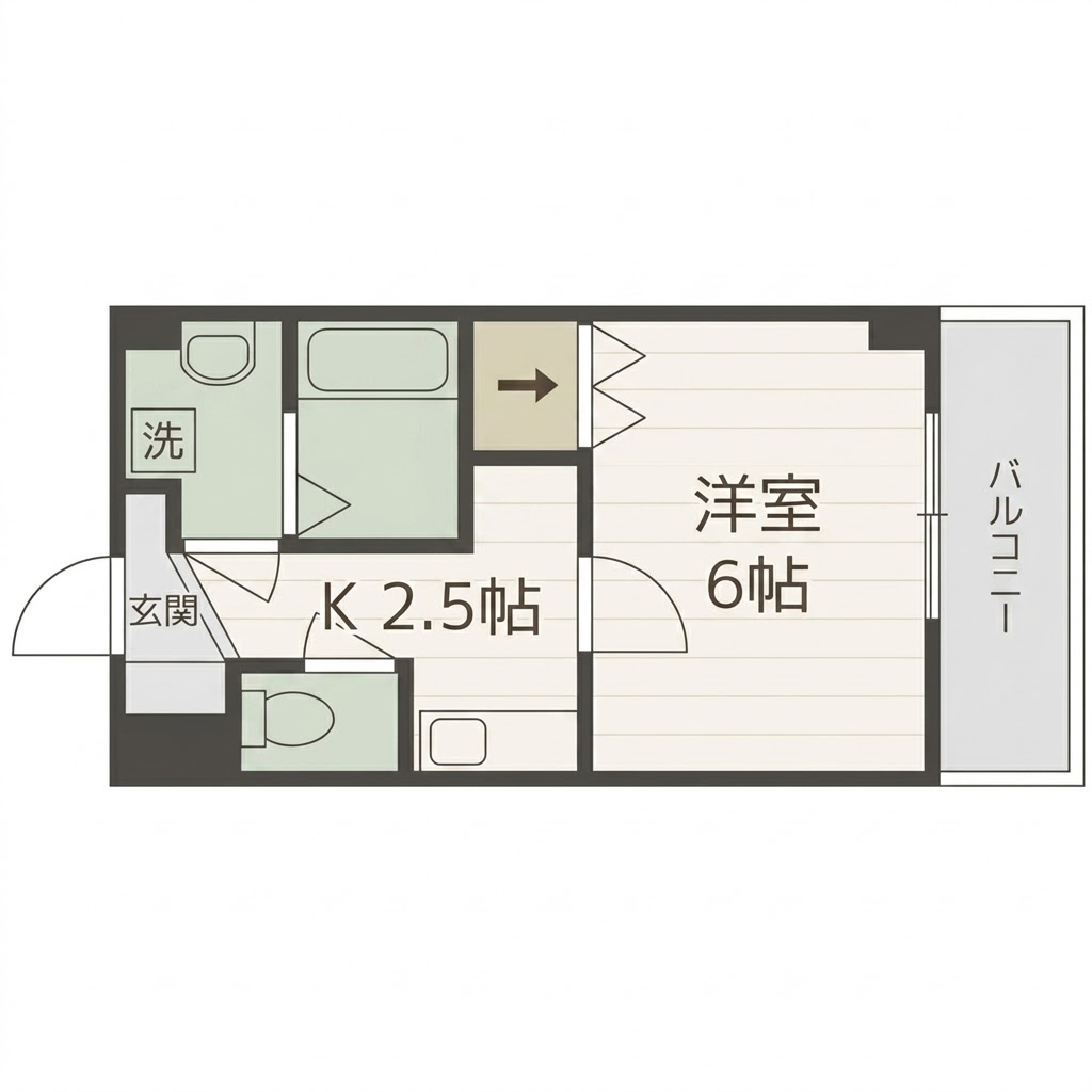 地下鉄御堂筋線 昭和町駅 徒歩9分 9階建 築8年の間取り写真