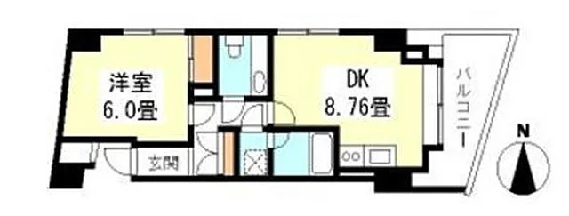 ＪＲ山手線 高田馬場駅 徒歩5分 13階建 築22年の間取り写真