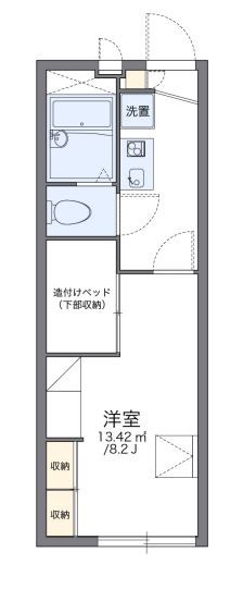 レオパレスラ ストラーダの間取り写真