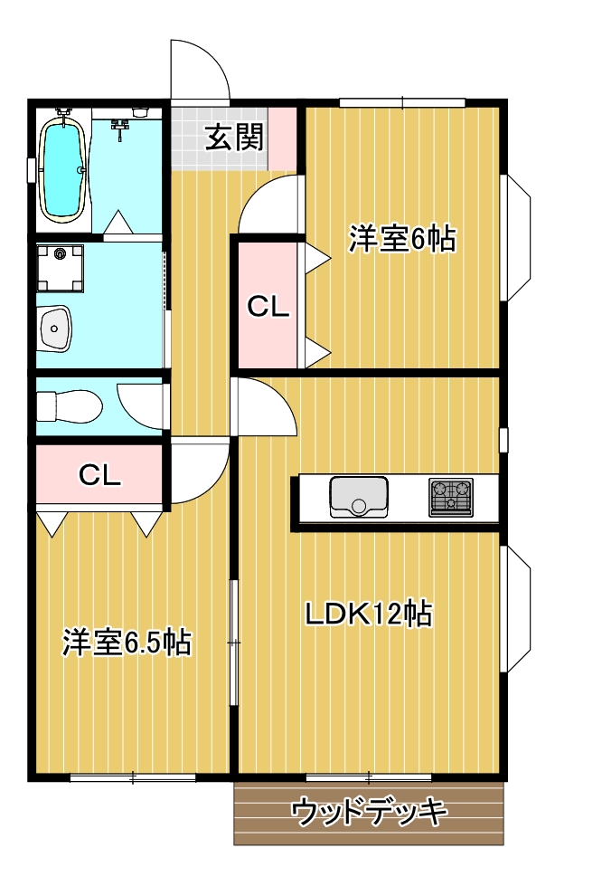 ベルナティオDの間取り