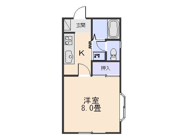 【スカイハウス住谷の間取り】